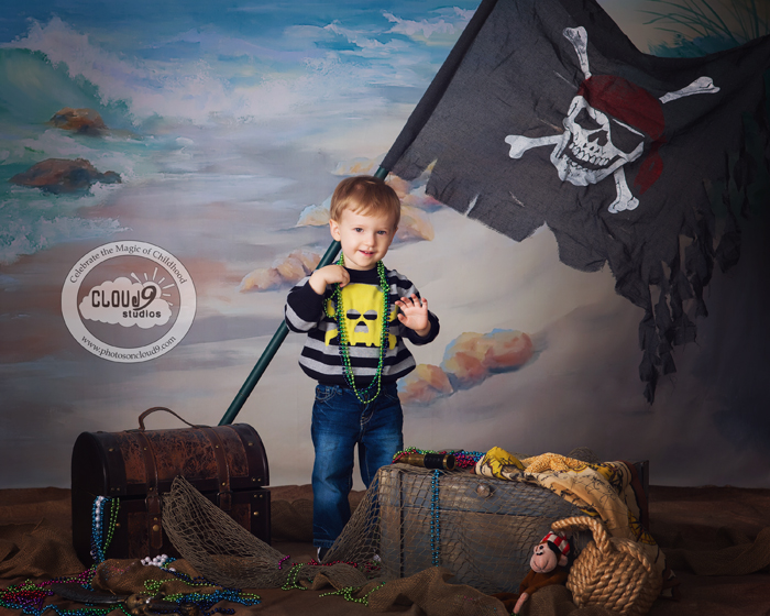 Pirate Boy 2 Year Portrait