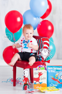 Dr. Seuss Theme First Birthday Sessions