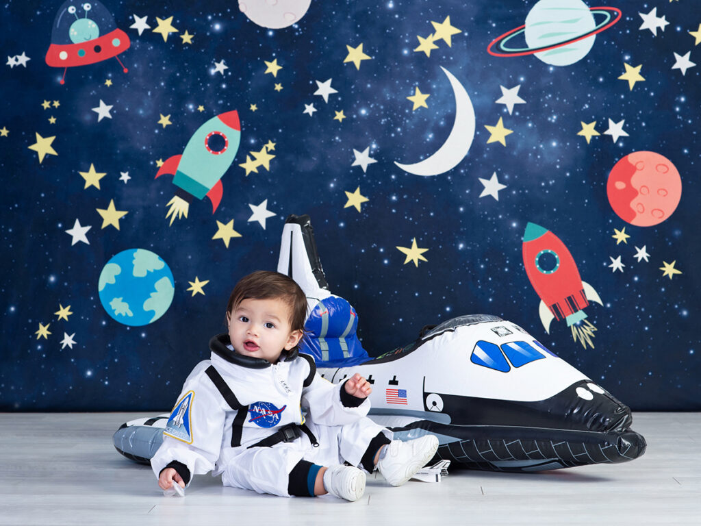 First Birthday Space Themed Portrait