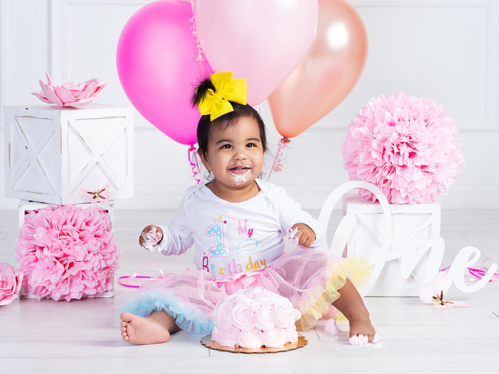 Baby's First Birthday Portrait at Cloud 9 Studios in Wesley Chapel, Florida