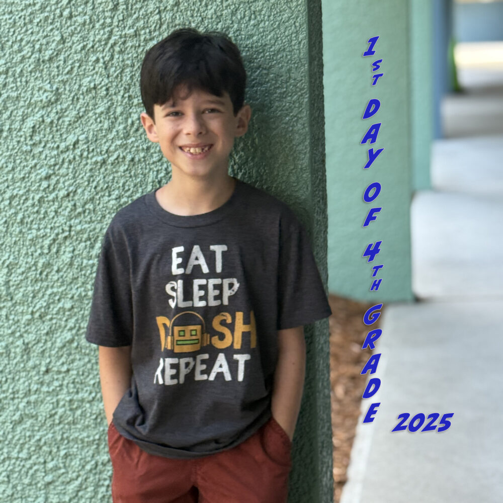 First Day of School Photo